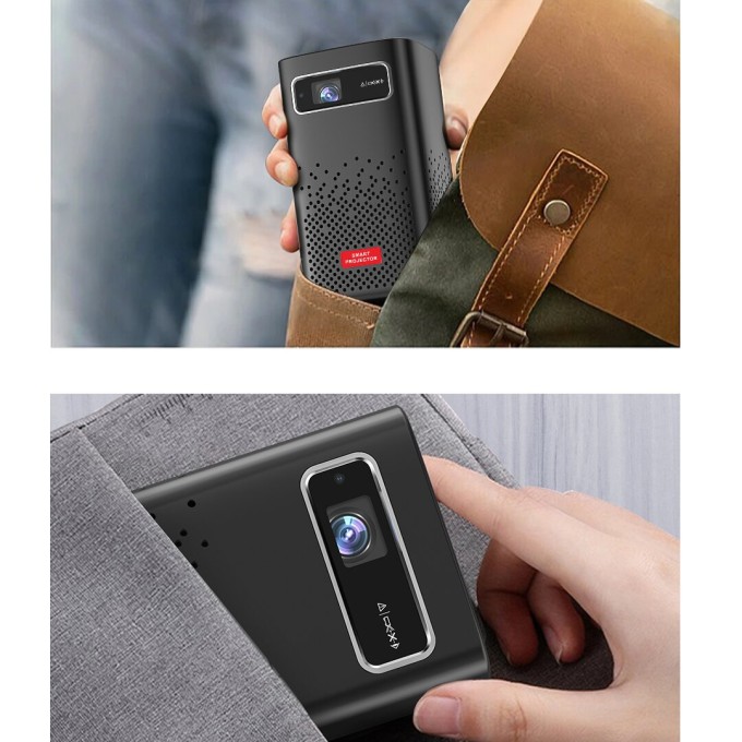 Mini přenosný projektor s baterií AERIUM P8000 DLP Wi-Fi Super Bass